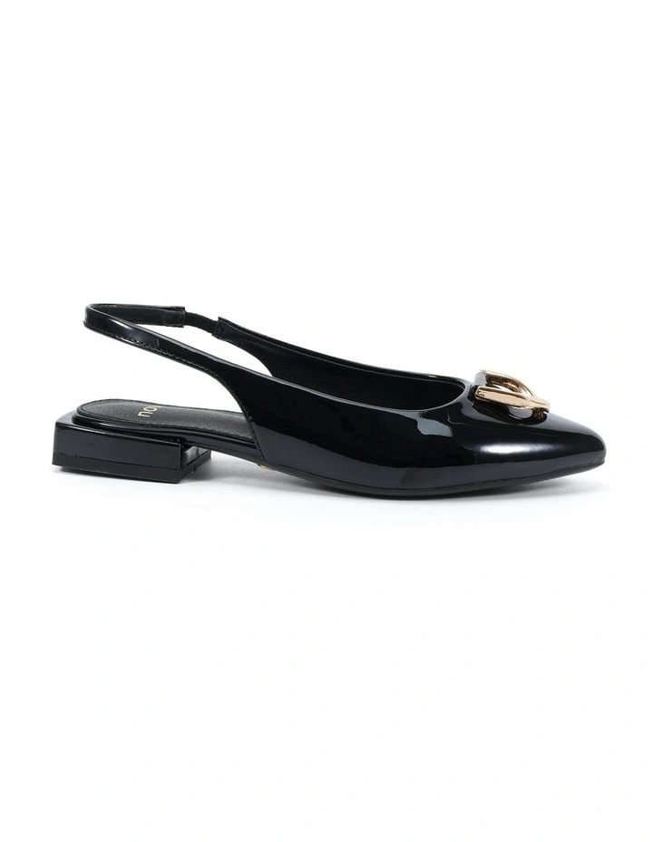 Chilly Ballet Flats in Black Patent image 1