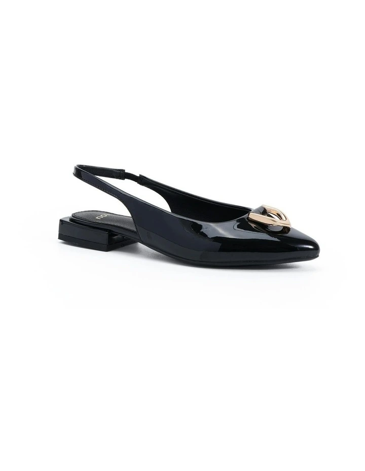 Chilly Ballet Flats in Black Patent image 2