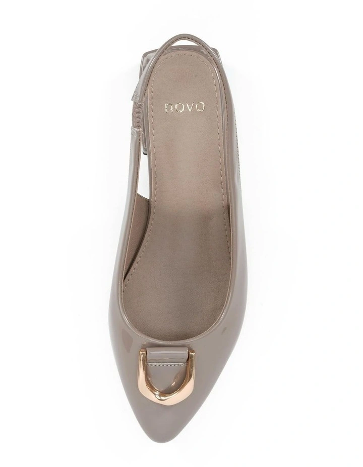 Chilly Ballet Flats in Dove Patent image 5