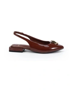 Chilly Ballet Flats in Plum Patent