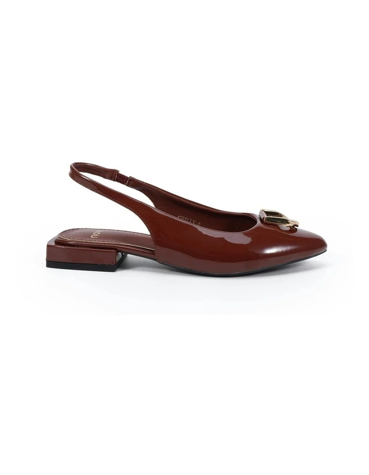 Chilly Ballet Flats in Plum Patent image 1