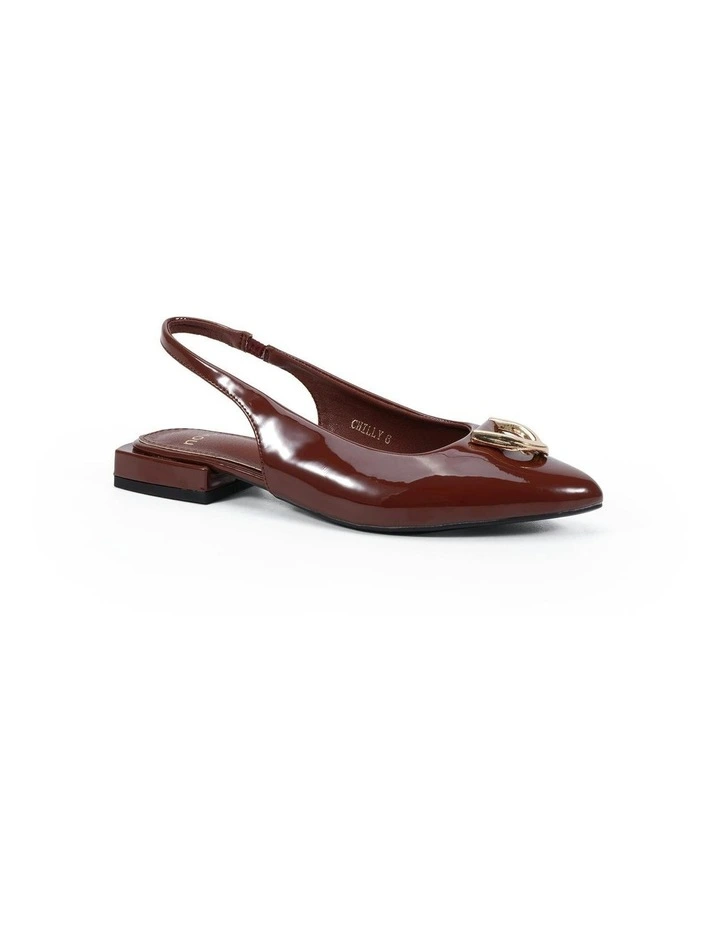 Chilly Ballet Flats in Plum Patent image 2