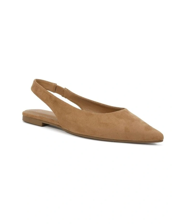 Chip Ballet Flats in Biscoff Suede image 2