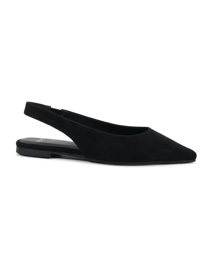 Chip Ballet Flats in Black Suede image 1