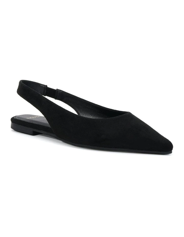 Chip Ballet Flats in Black Suede image 2