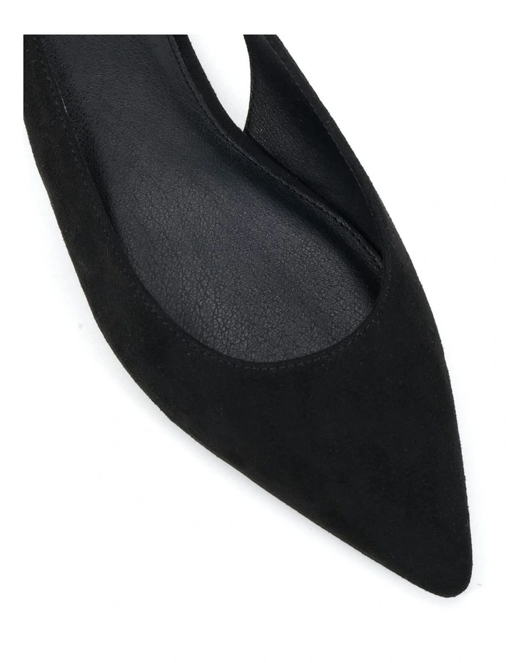 Chip Ballet Flats in Black Suede image 4