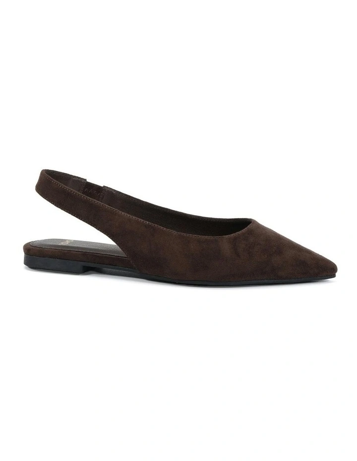 Chip Ballet Flats in Espresso Suede image 1