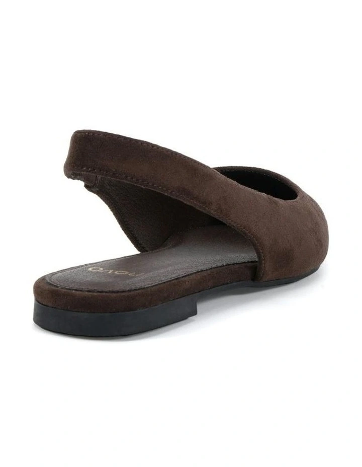 Chip Ballet Flats in Espresso Suede image 3