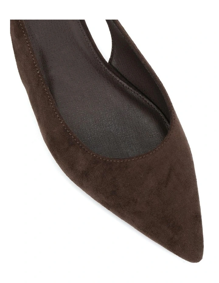 Chip Ballet Flats in Espresso Suede image 4