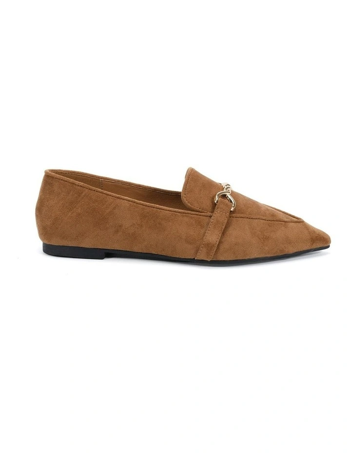 Cleve Flats in Caramel Suede image 1
