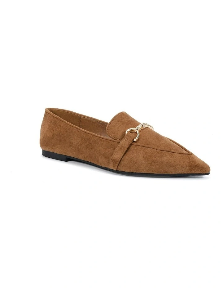 Cleve Flats in Caramel Suede image 2