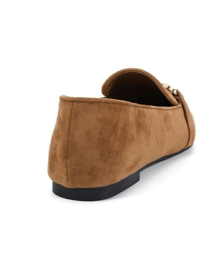 Cleve Flats in Caramel Suede image 3