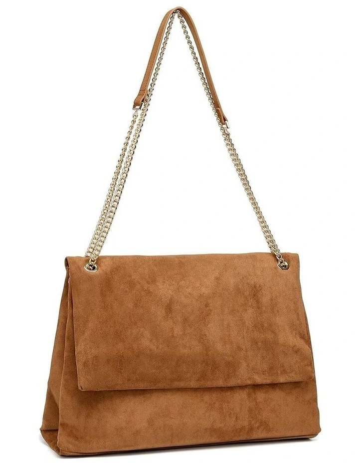 Alonso Bag in Caramel Suede image 1
