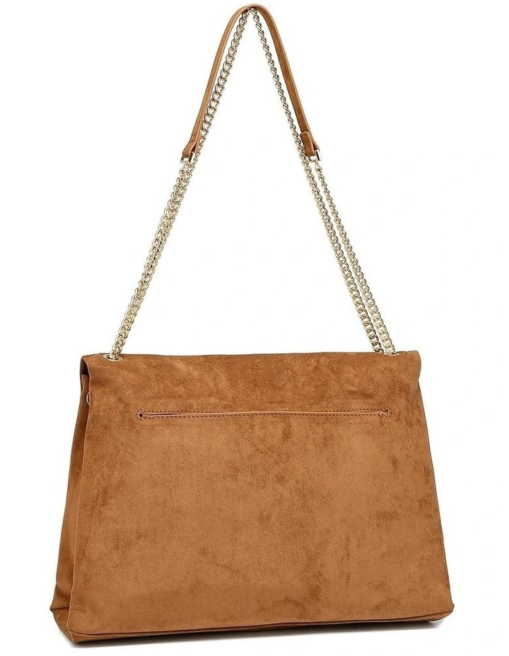 Alonso Bag in Caramel Suede image 2