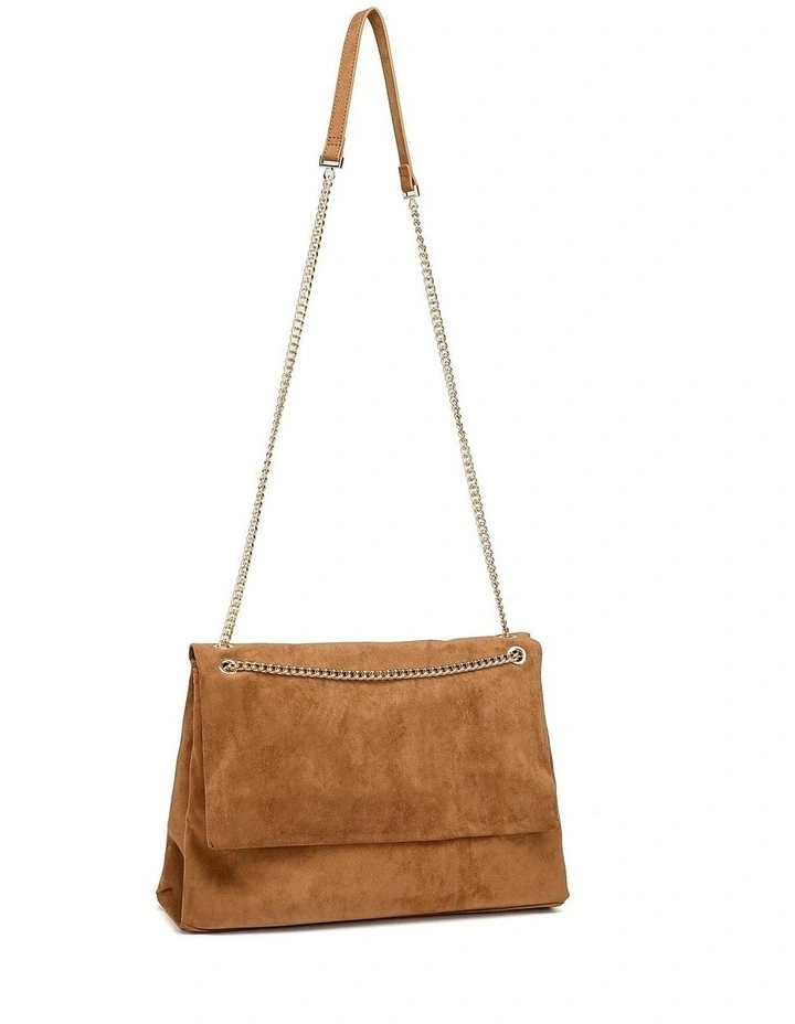 Alonso Bag in Caramel Suede image 3