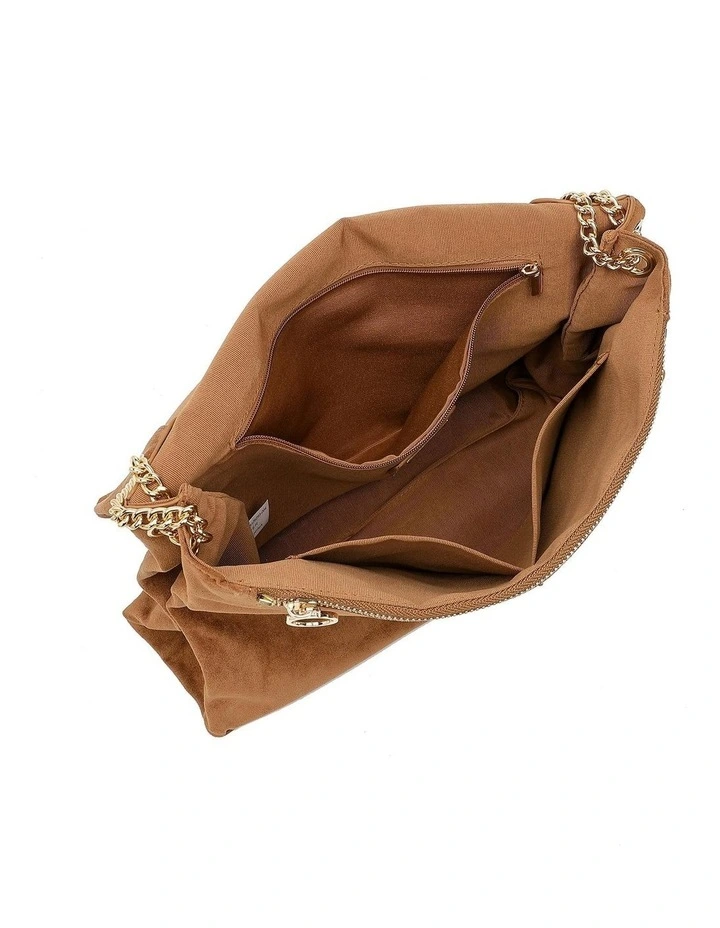 Alonso Bag in Caramel Suede image 4