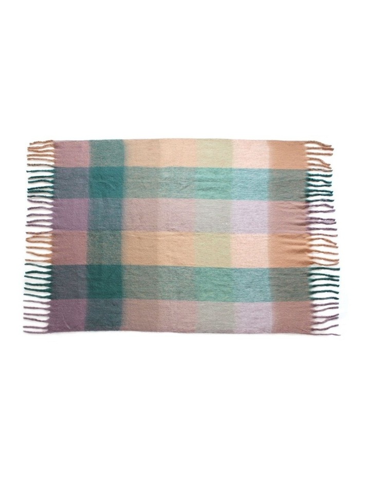 Vue Check Faux Mohair Throw 130x180 Cm In Sand MYER