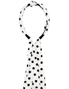 Bristol Headband in White/Black
