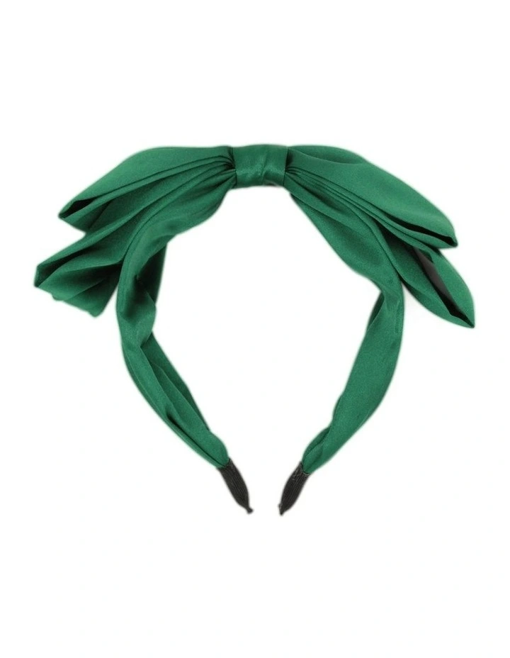Clover Headband in Dark Green image 2