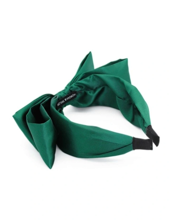 Clover Headband in Dark Green image 3