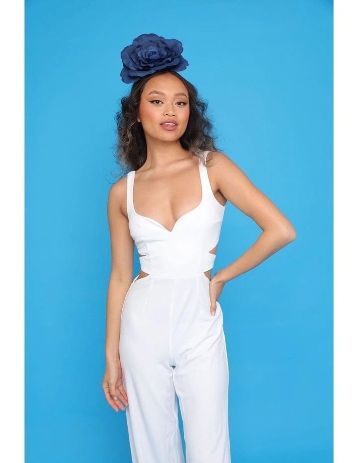 Lillianna Fascinator in Navy image 2