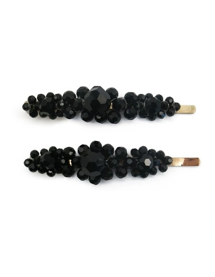 Azareen Hair Clip Set in Black image 1