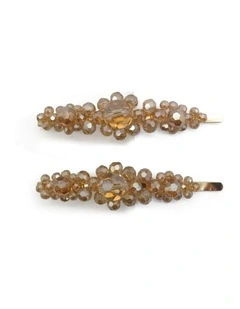 Azareen Hair Clip Set in Gold