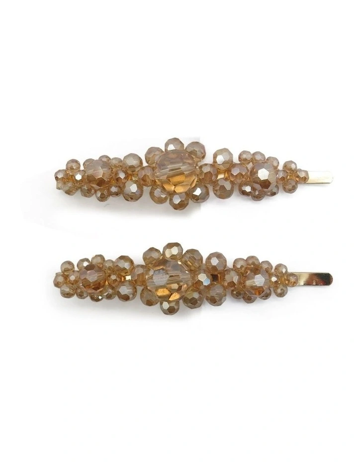 Azareen Hair Clip Set in Gold image 1