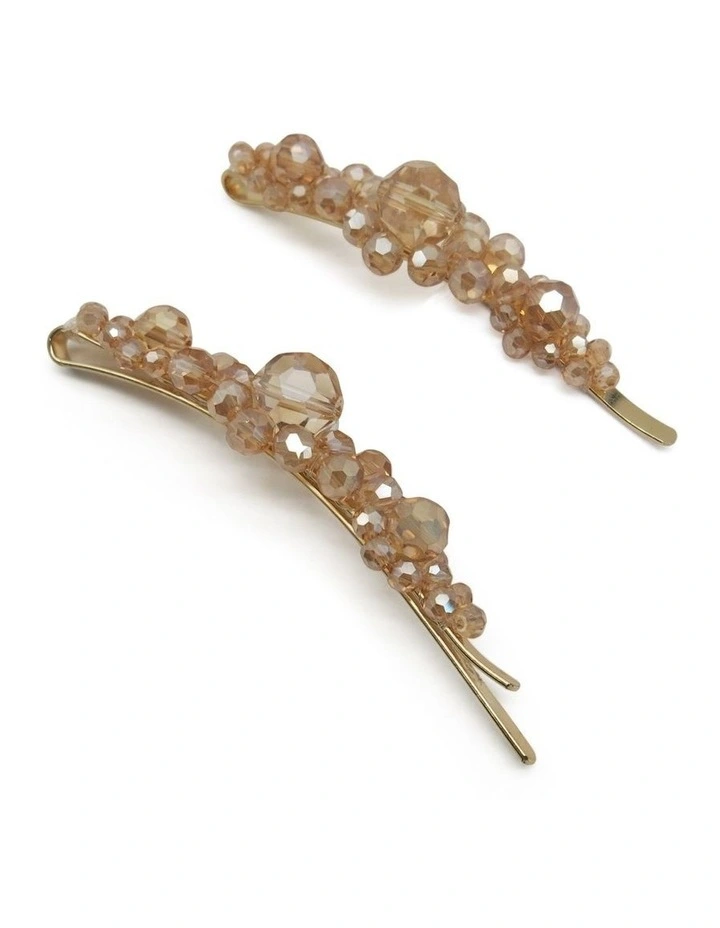 Azareen Hair Clip Set in Gold image 2