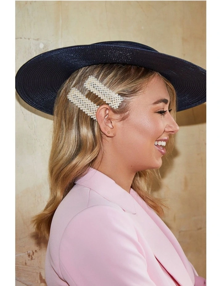 Gloria Hair Clip Set in Pearl image 3