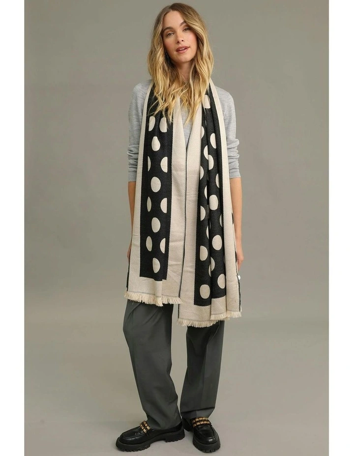 Kynlee Scarf in Black Spot image 4