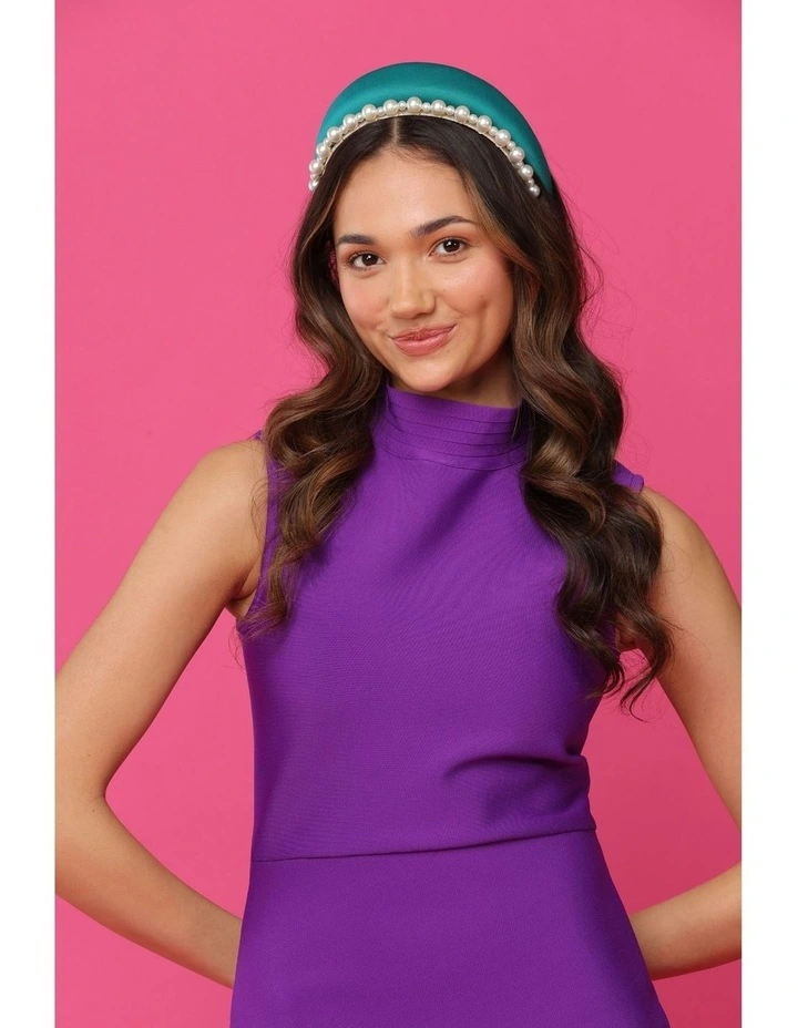 Perla Headpiece in Pearl/Gold image 6