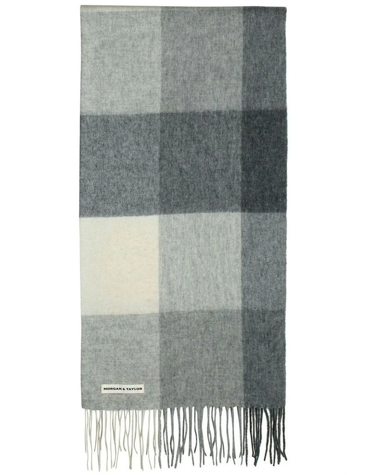 Violeta Wool Scarf in Grey image 1