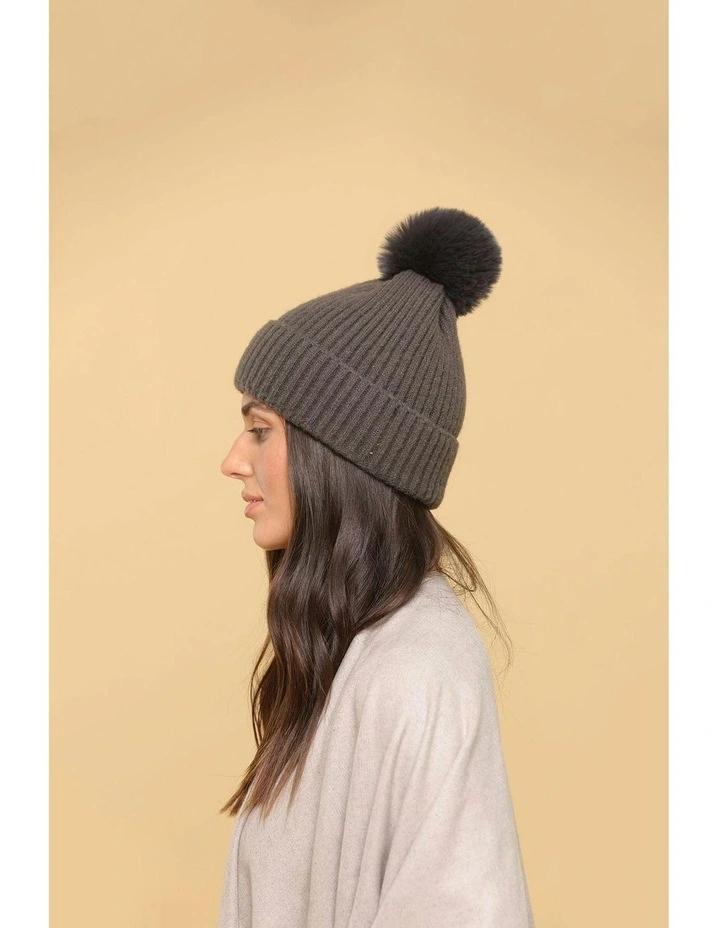 Lula Beanie in Charcoal image 2