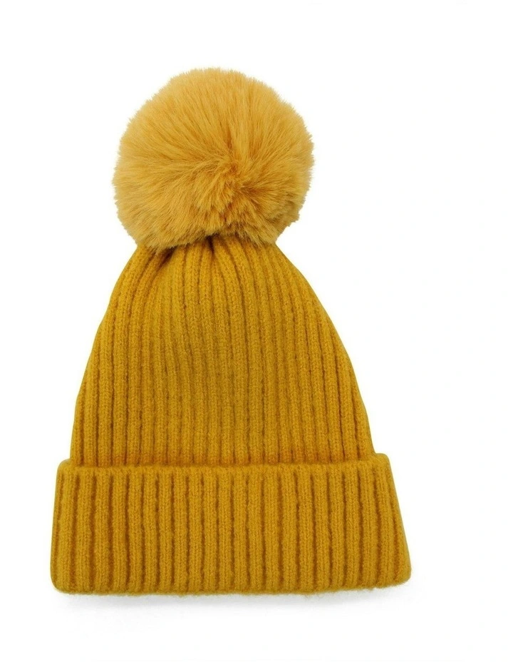 Lula Beanie in Golden Yellow image 3