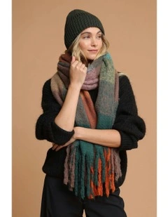 Mia Wool Blend Beanie in Khaki