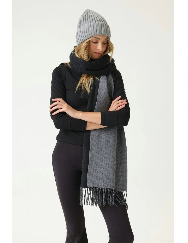 Mia Wool Blend Beanie in Grey image 1