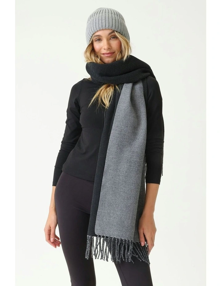 Mia Wool Blend Beanie in Grey image 4