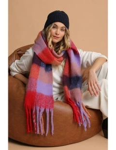 Mia Wool Blend Beanie in Navy