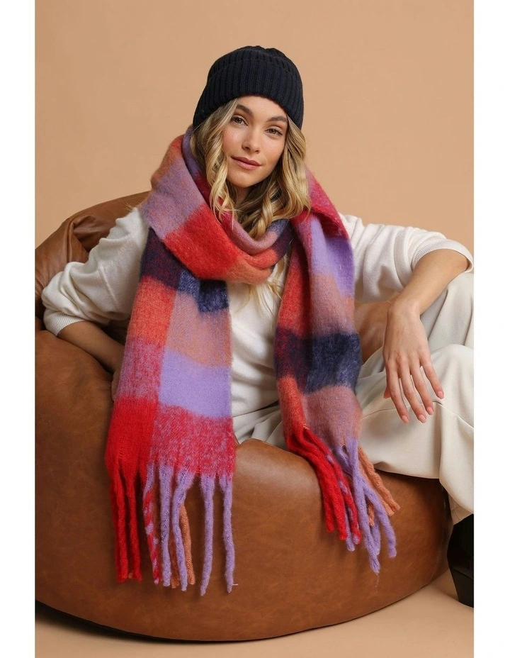 Mia Wool Blend Beanie in Navy image 1