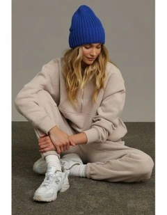 Mia Wool Blend Beanie in Royal Blue
