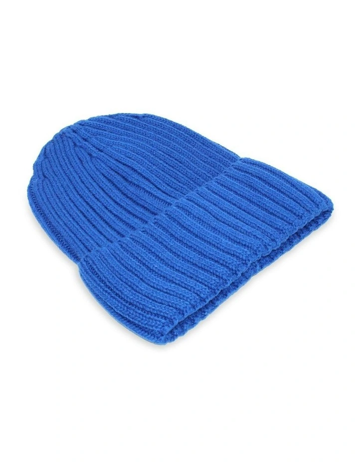 Mia Wool Blend Beanie in Royal Blue image 2