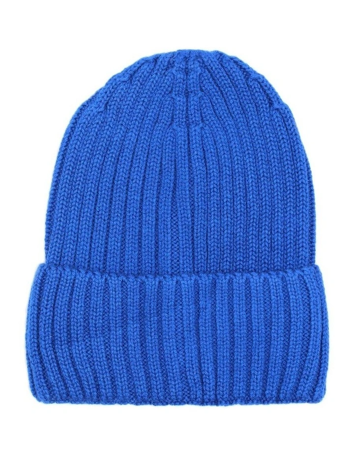 Mia Wool Blend Beanie in Royal Blue image 4