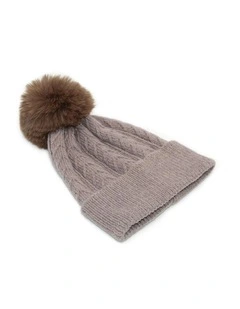 Ruthie Beanie in Taupe
