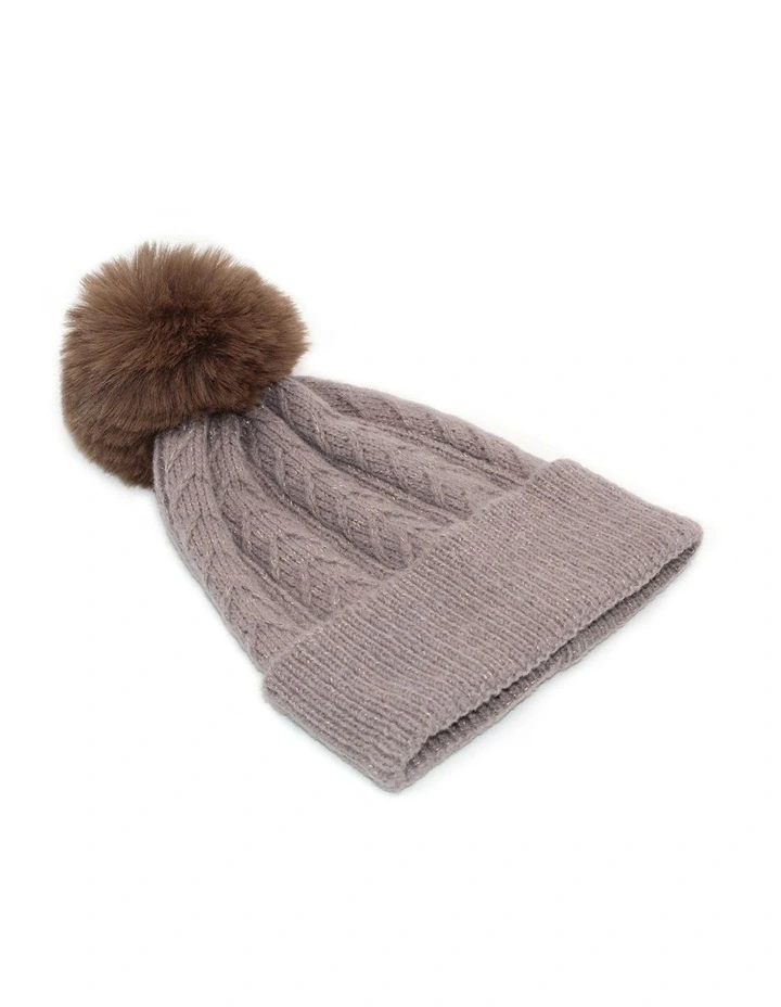 Ruthie Beanie in Taupe image 1