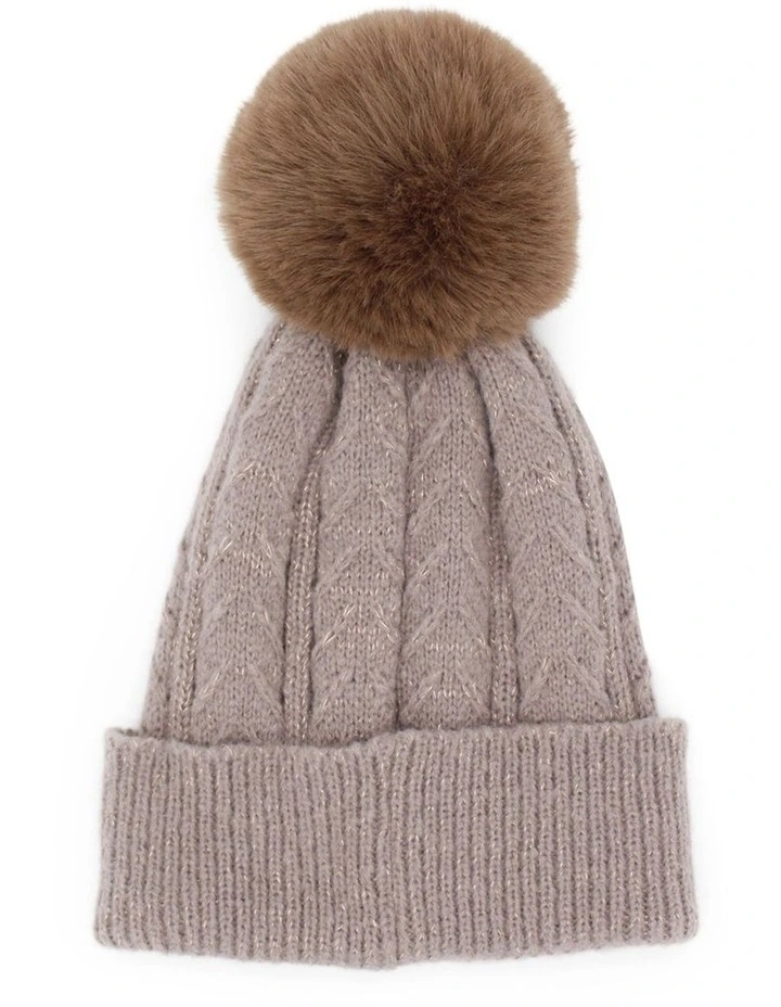 Ruthie Beanie in Taupe image 2
