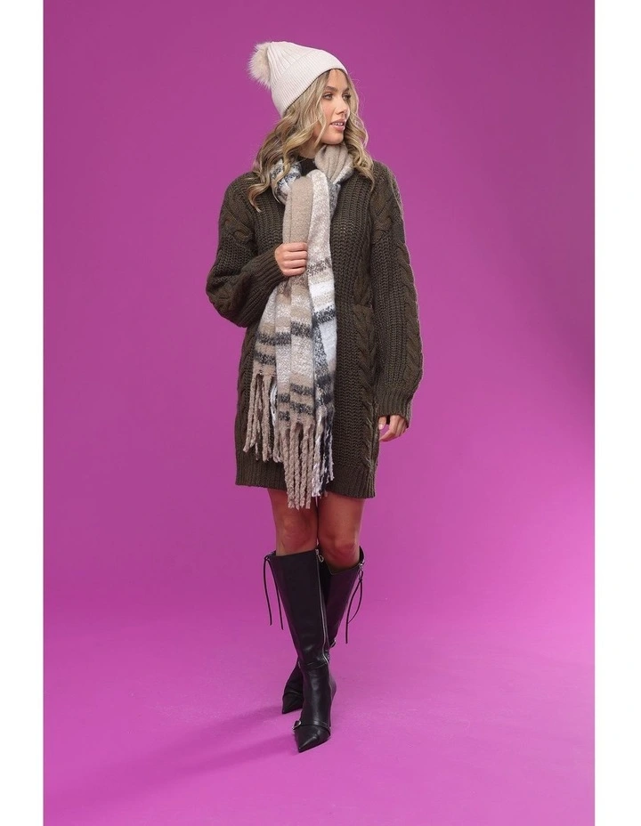 Valentine Wool Blend Beanie in Bisque image 3