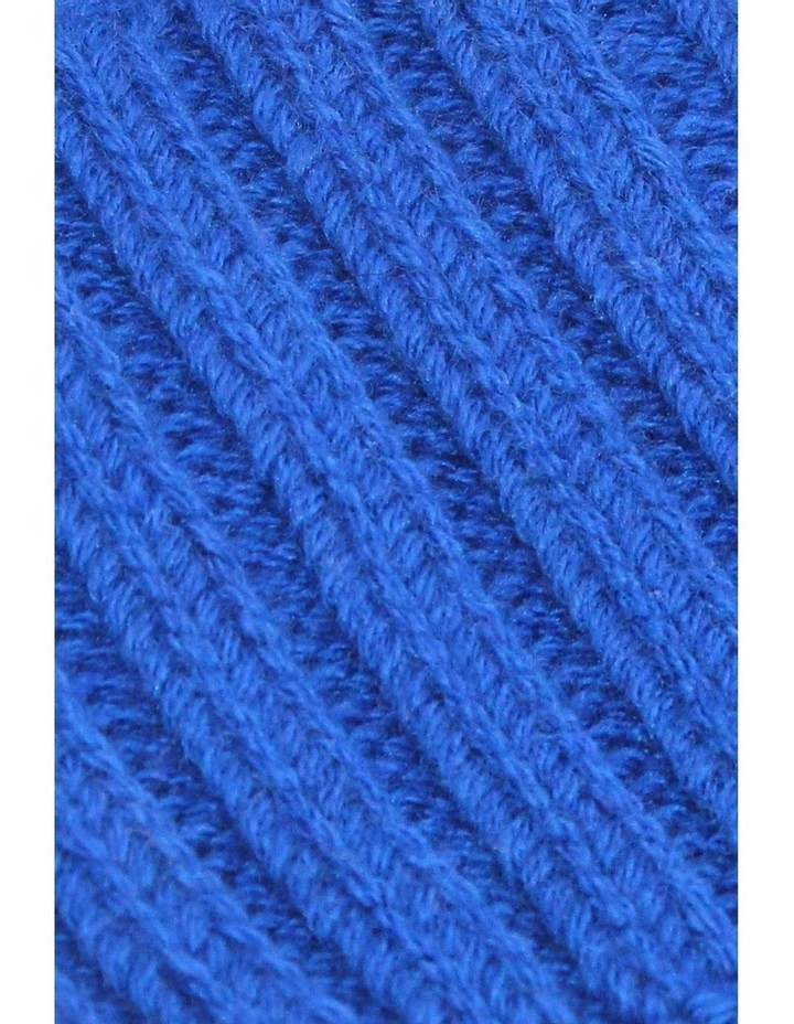 Valentine Wool Blend Beanie in Cobalt image 6