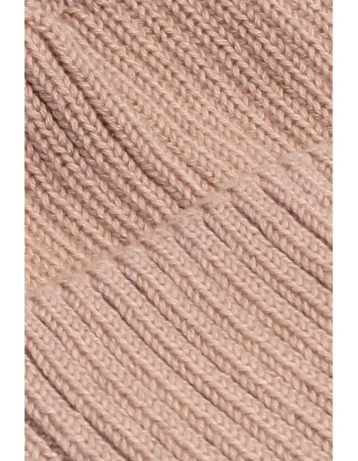 Valentine Wool Blend Beanie in Pink image 3