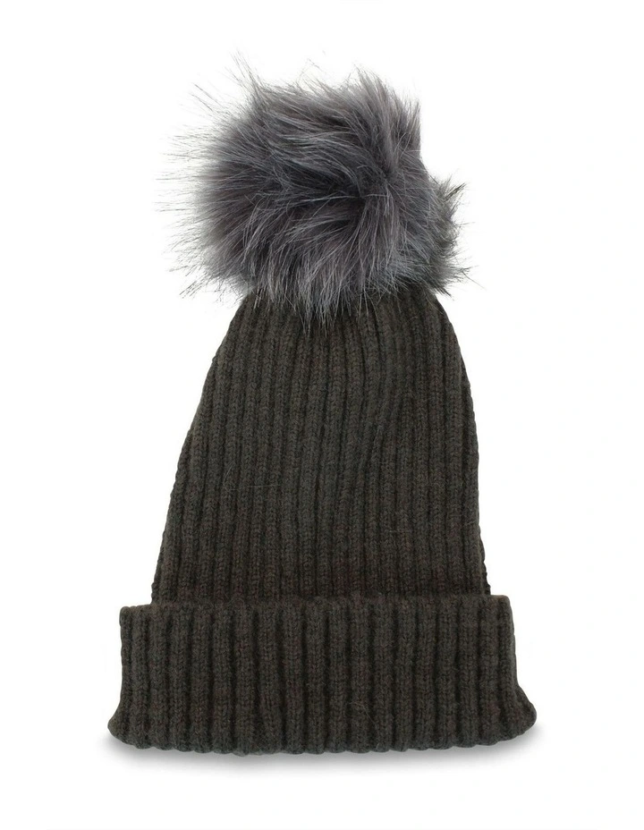 Zara Beanie in Charcoal image 3